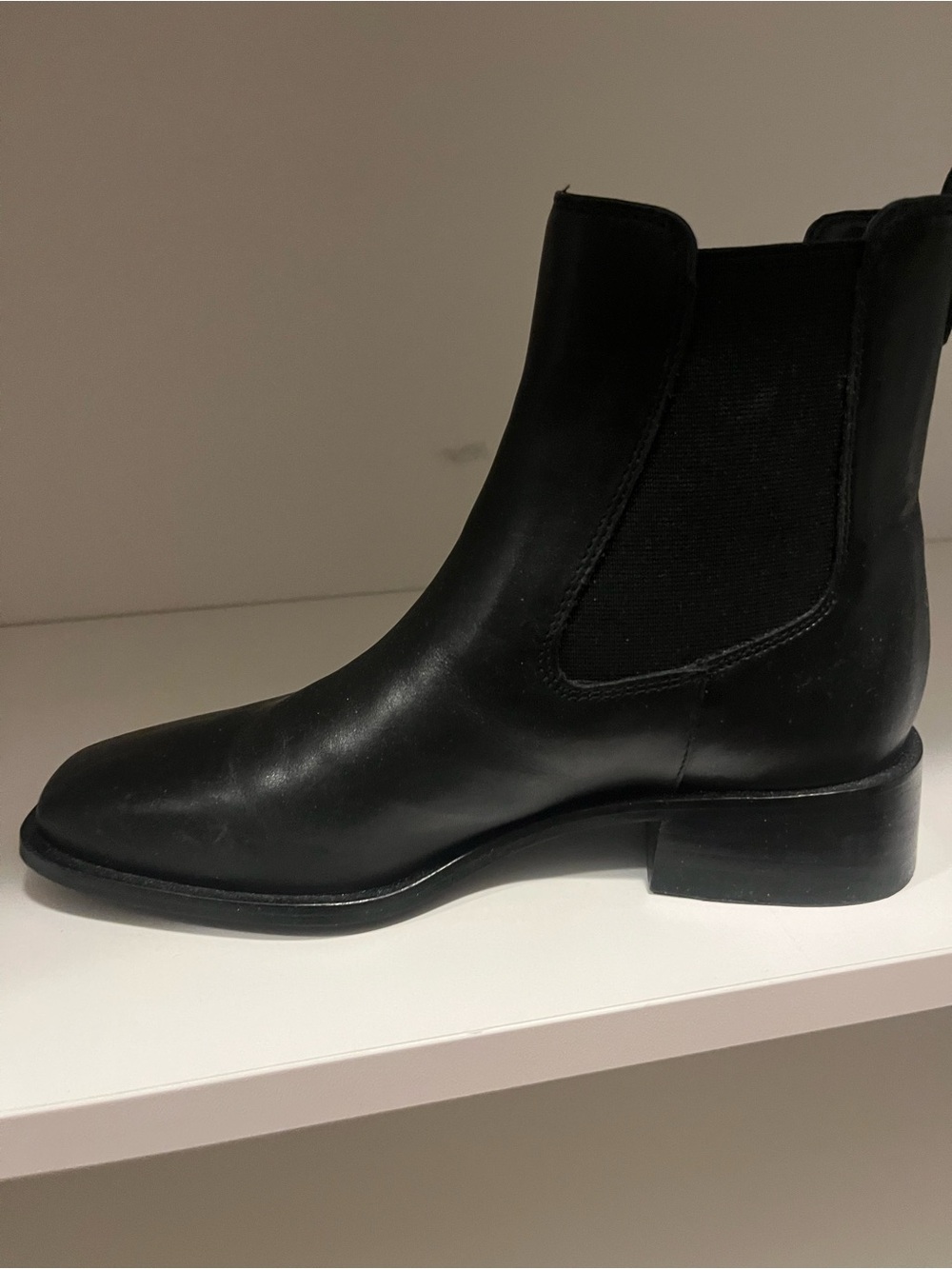 Sam Edelman Black Leather Chelsea Ankle Boot